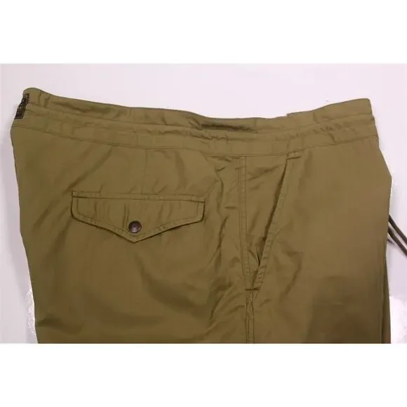 RRL Double RL Ralph Lauren Cotton-Nylon Military Green Herringbone Trunks 40 - Picture 4 of 9
